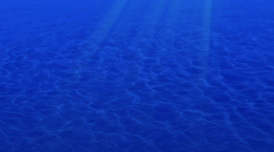 deep blue Underwater scene with light rays