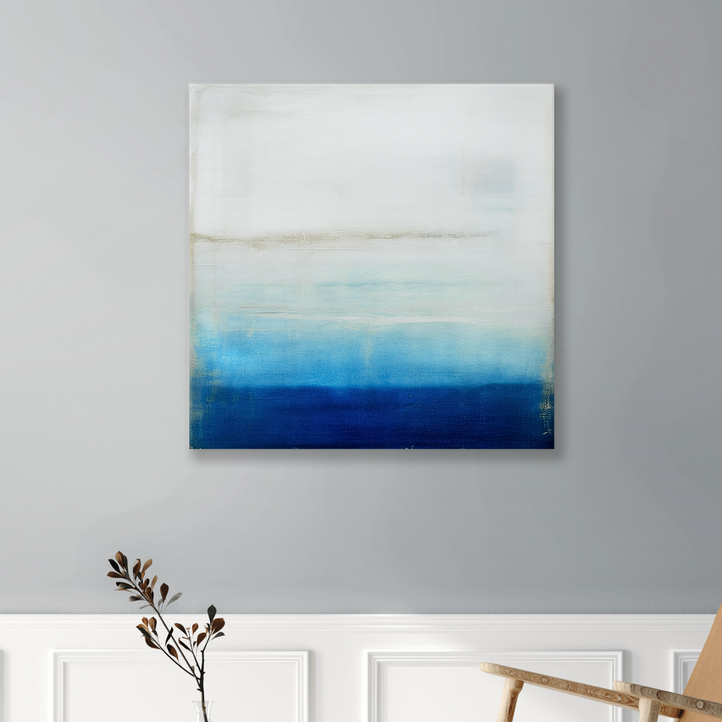 FOG & MIST Gallery Wrapped Beach Wall Art on Canvas, Multiple Sizes, Fade-Resistant