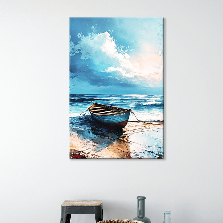 TIDE Gallery Wrap Canvas, Coastal Wall Art, Fade Resistant
