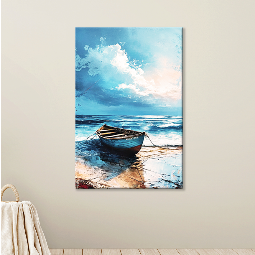 TIDE Gallery Wrap Canvas, Coastal Wall Art, Fade Resistant