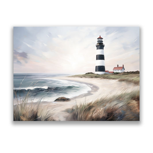 SEA WATCH - lighthouse artwork | canvas wall art, fade-resistant, ready to hang, 100% original artwork.