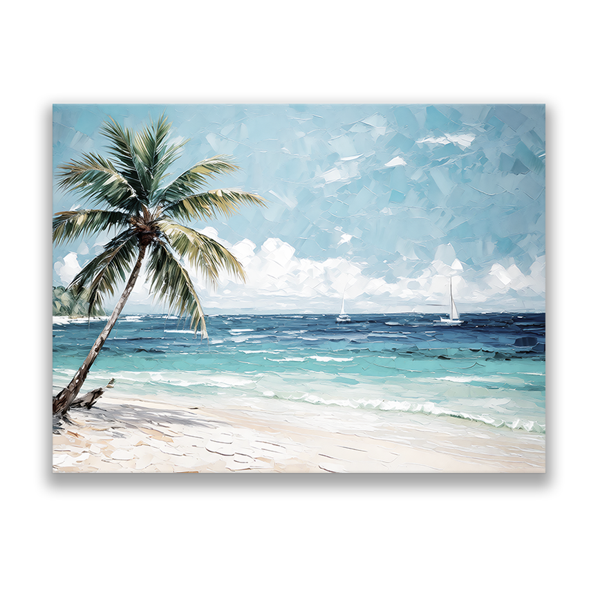 CANCUN AFTERNOON - Caribbean wall art | canvas wall art, fade-resistant, ready to hang, 100% original artwork.
