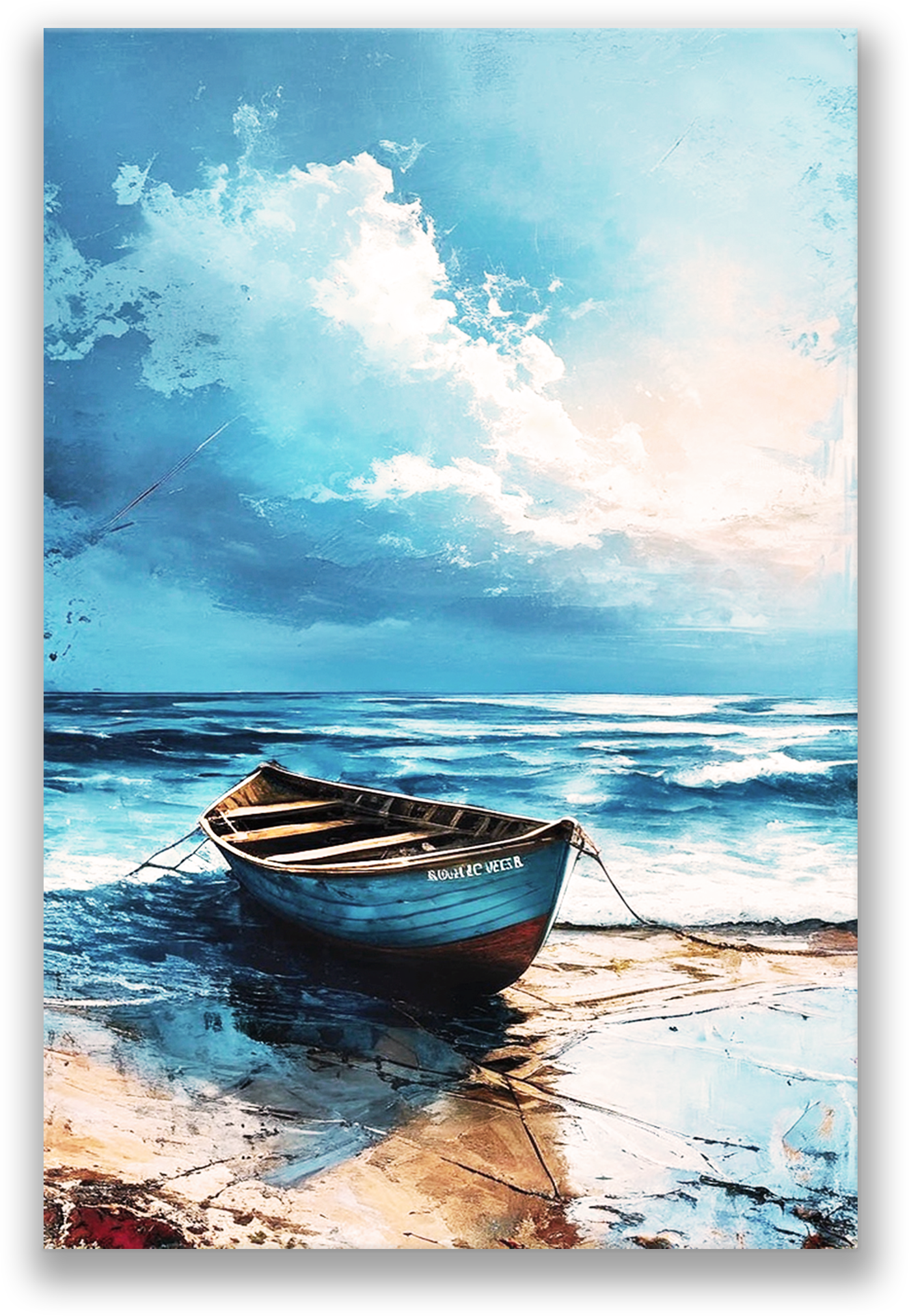 TIDE Gallery Wrap Canvas, Coastal Wall Art, Fade Resistant