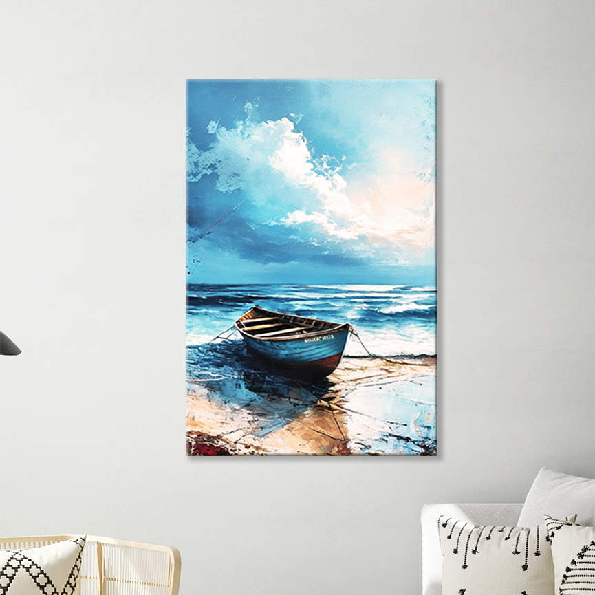 TIDE Gallery Wrap Canvas, Coastal Wall Art, Fade Resistant
