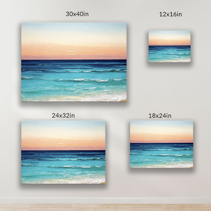 HAWAIIAN SUNSET, hawaii art, is available in these sizes: 12-in x 16-in, 18 in x 24 in, 24 in x 32 in, 30 in x 40 in