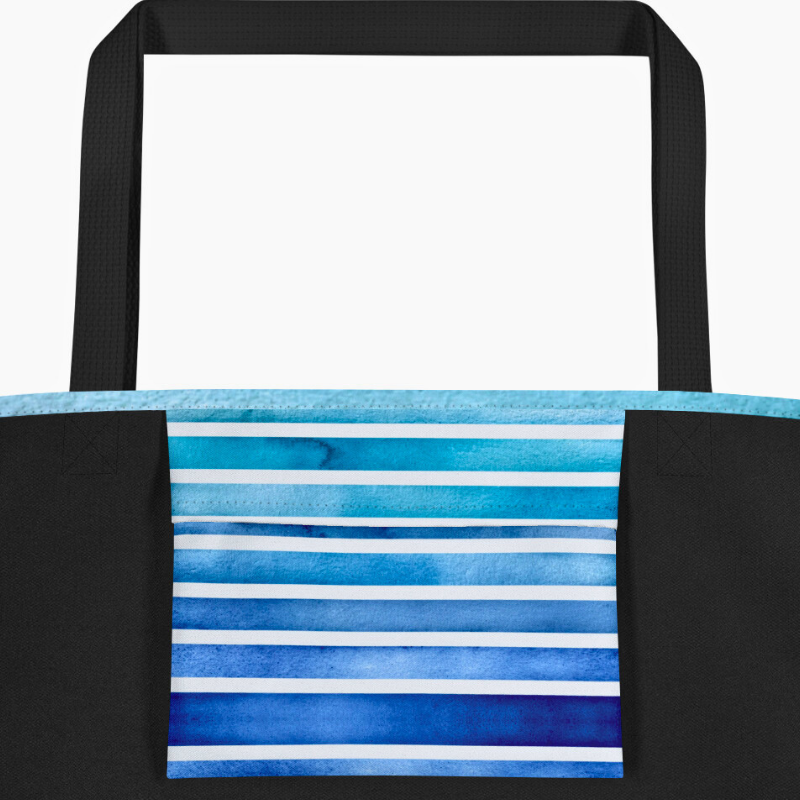 Starboard Anchor Personalized Women Tote Bag with Pocket, Large, Washable