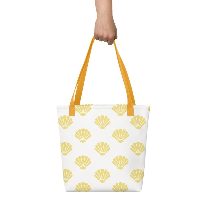 Sea Shell Polyester Tote Bag, Medium, Washable