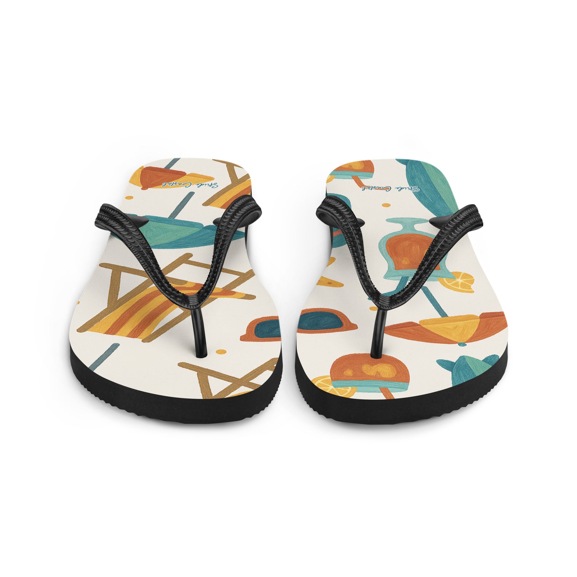 flip flops seen from the front