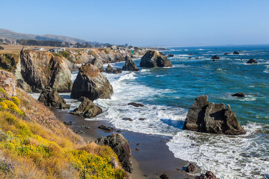 Rocky Beach on California Coast