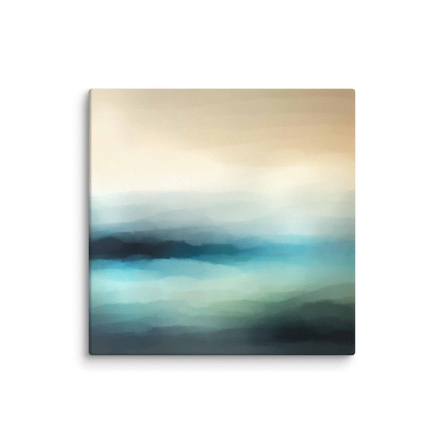 Tan and Brown Coastal Art