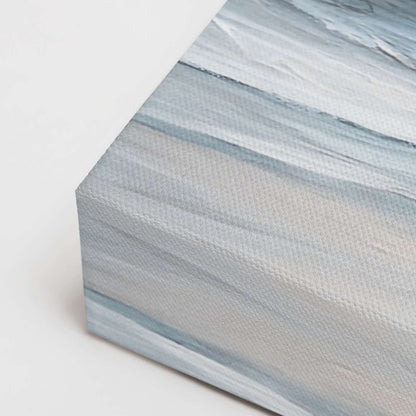 Beach canvas art canvas, gallery-wrapped corner detail