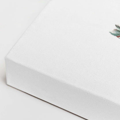 Sea shell wall art canvas, gallery-wrapped corner detail
