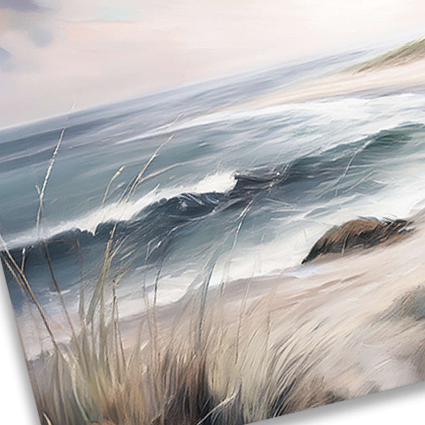 Lighthouse wall art canvas texture close-up