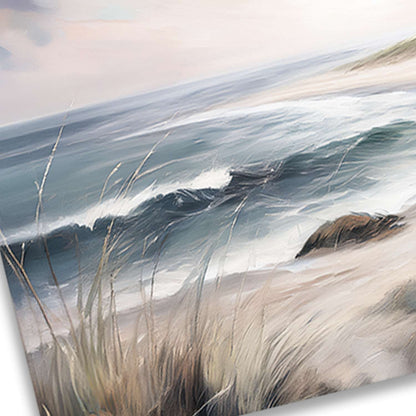 Lighthouse wall art canvas texture close-up