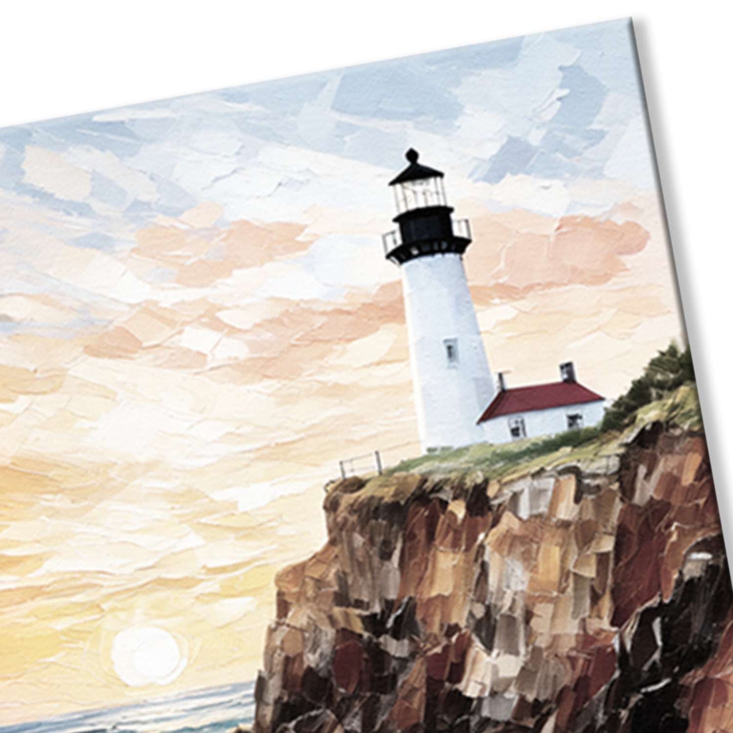 Maine wall art canvas texture close-up
