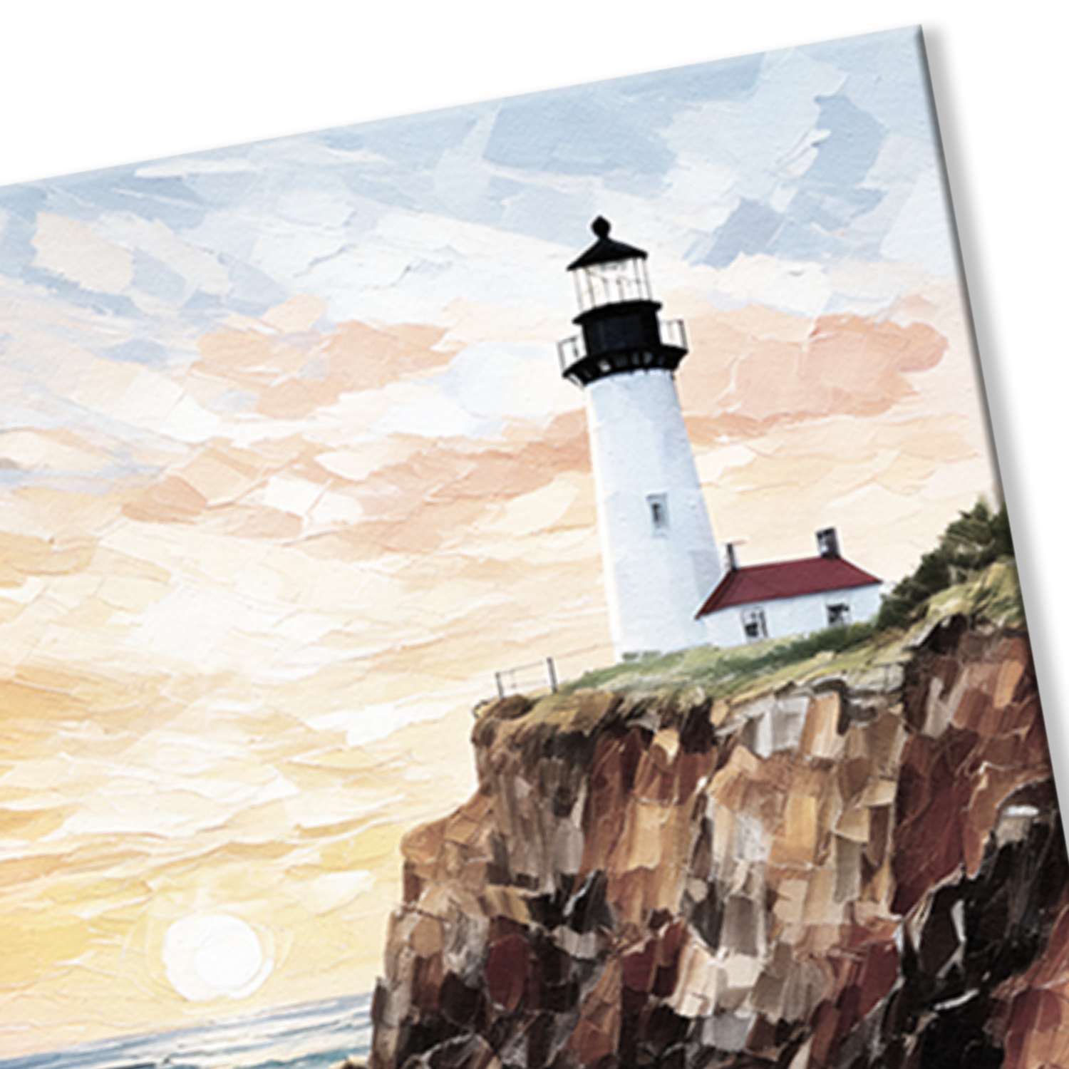 Maine wall art canvas texture close-up