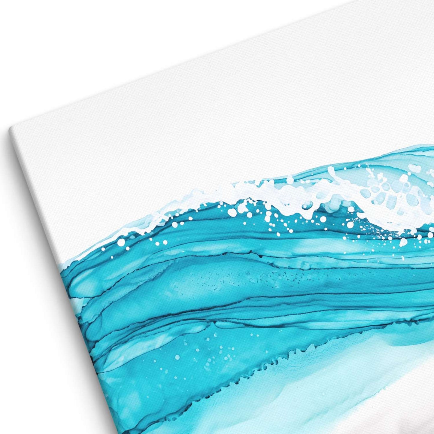 Ocean Waves Art canvas texture close-up