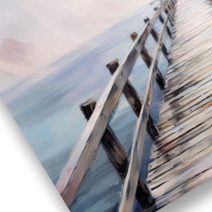 Pier wall art canvas texture close-up