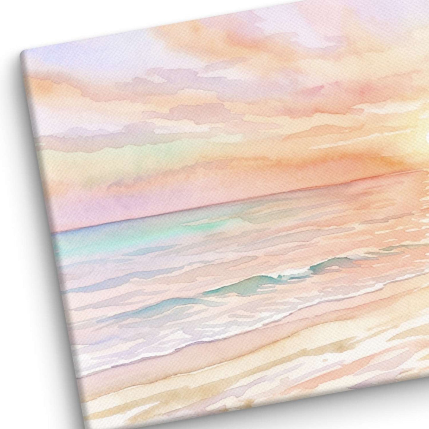 Soft pastels artwork canvas texture close-up