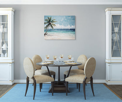 CANCUN AFTERNOON Coastal Wall Art on Canvas, Multiple Sizes