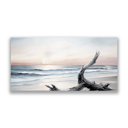 EVENING SHORE - beach art wall canvas | canvas wall art, fade-resistant, ready to hang, 100% original artwork.
