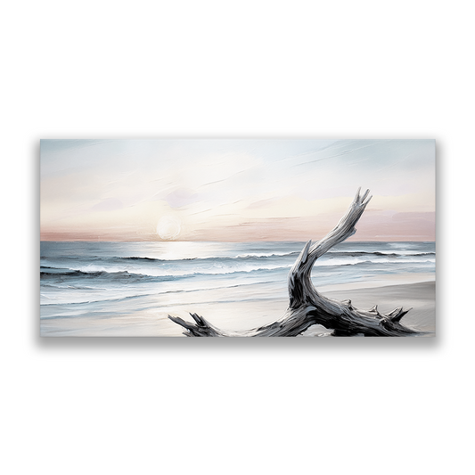 EVENING SHORE - beach art wall canvas | canvas wall art, fade-resistant, ready to hang, 100% original artwork.
