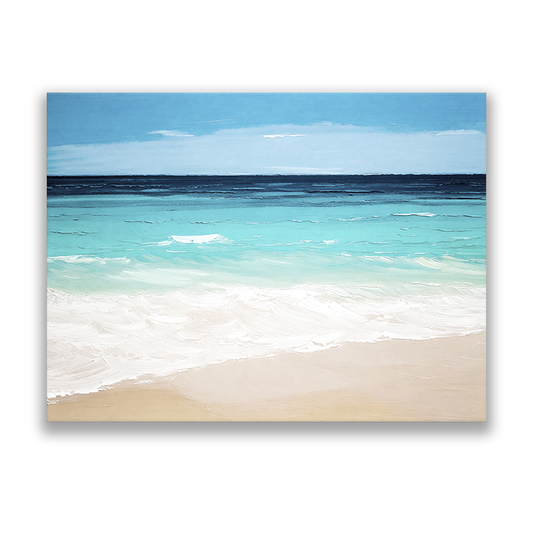 SANIBEL BLUES - Beach art | canvas wall art, fade-resistant, ready to hang, 100% original artwork.
