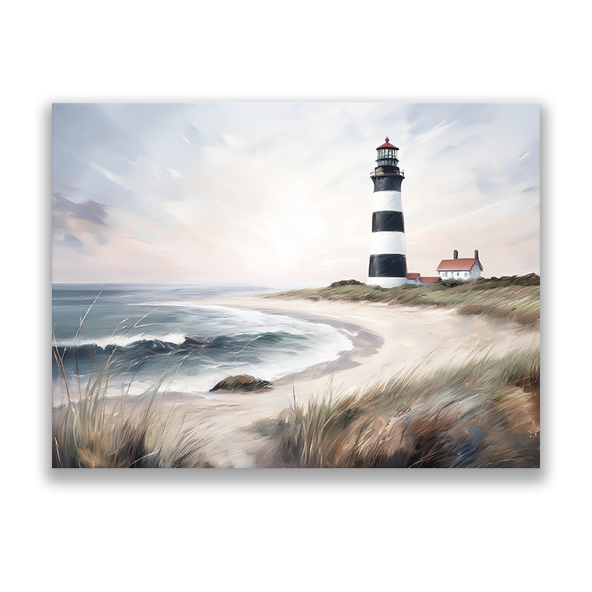 SEA WATCH - lighthouse artwork | canvas wall art, fade-resistant, ready to hang, 100% original artwork.
