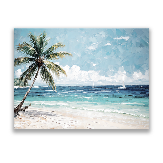 CANCUN AFTERNOON - Caribbean wall art | canvas wall art, fade-resistant, ready to hang, 100% original artwork.
