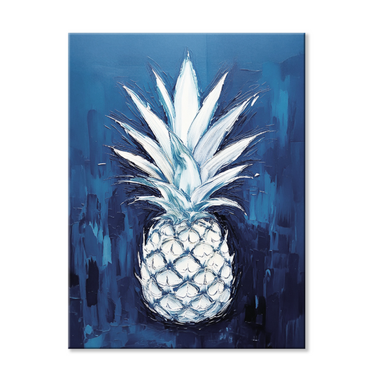 WHITE GOLD - pineapple wall art | canvas wall art, fade-resistant, ready to hang, 100% original artwork.
