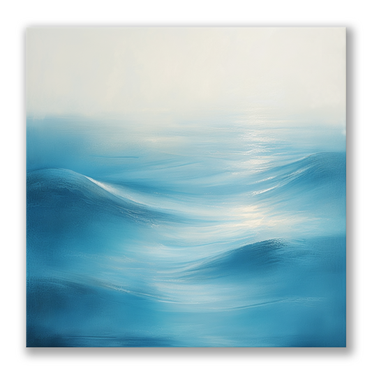 DISTANT WAVES Museum Quality Canvas, Unique Coastal Wall Art, Gallery Wrap Canvas, Fade Resistant