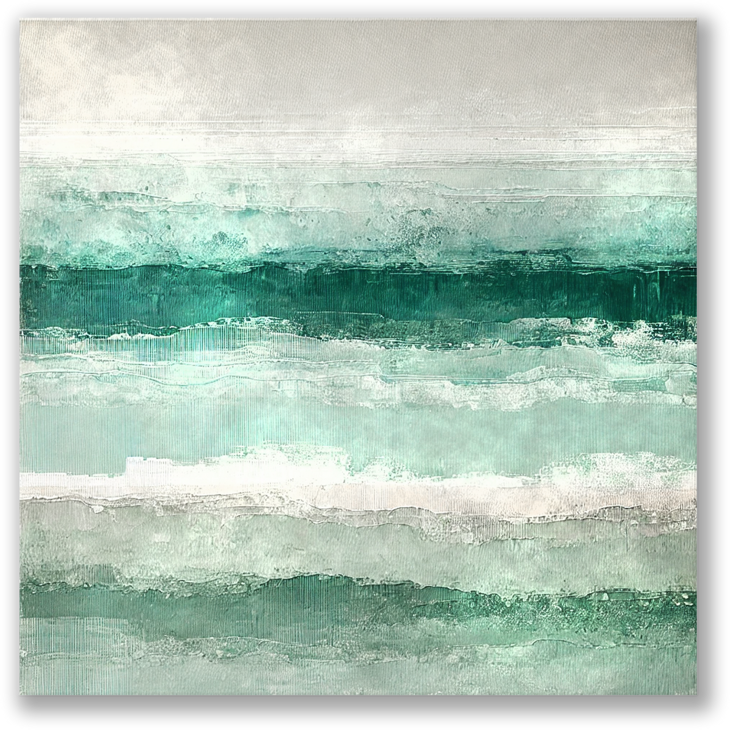 ocean wall art decor QUIET CURRENT. The seashore canvas art shows an abstract design inspired by the ocean.
