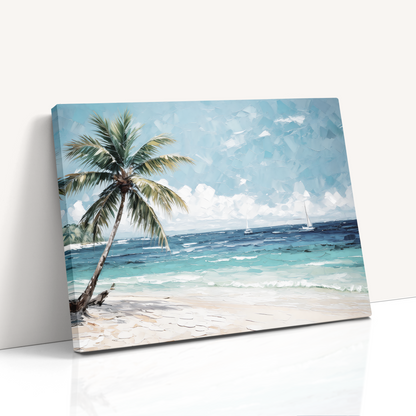CANCUN AFTERNOON Coastal Wall Art on Canvas, Multiple Sizes