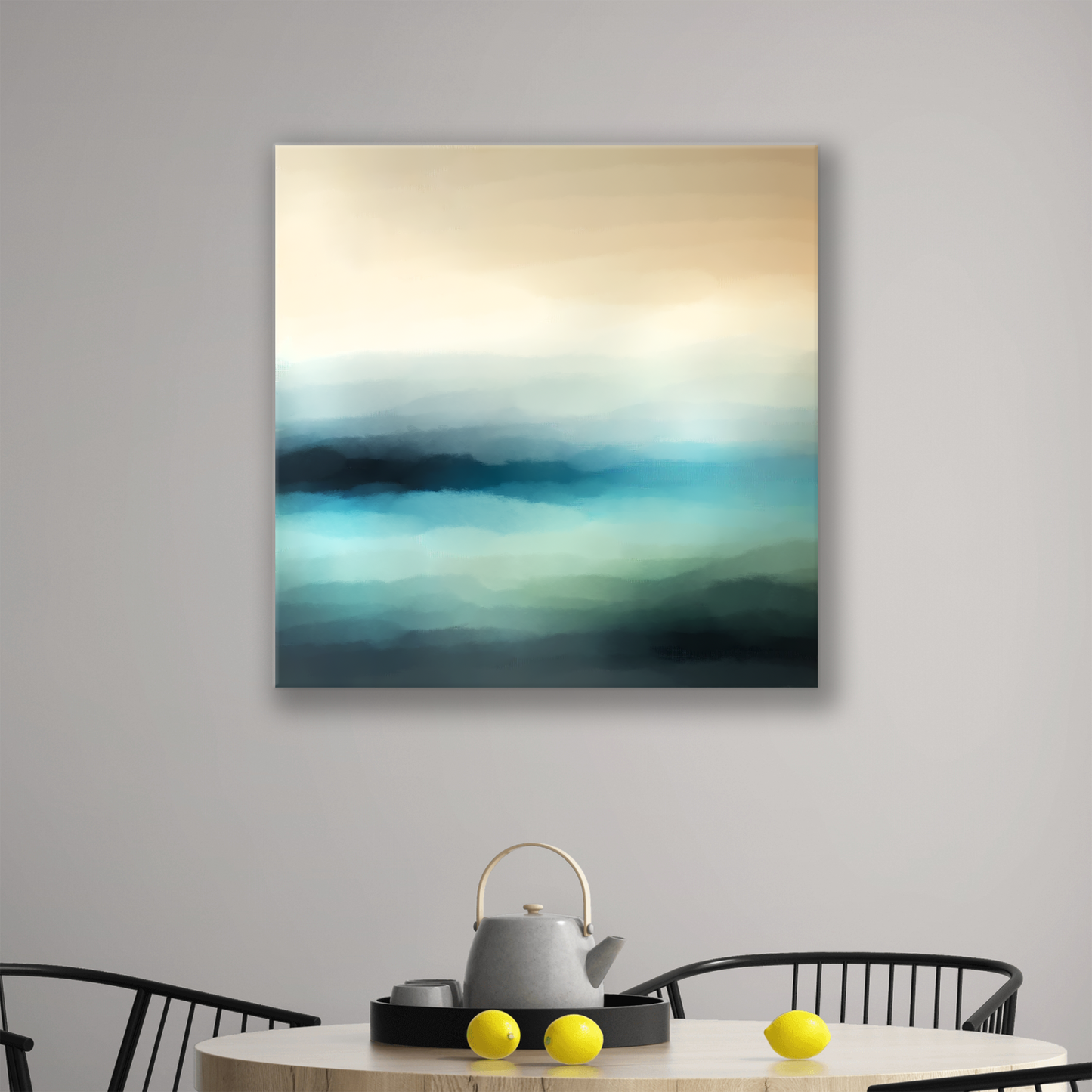 MARINE WHISPER Museum Quality Canvas, Abstract Ocean Art, Gallery Wrap Canvas