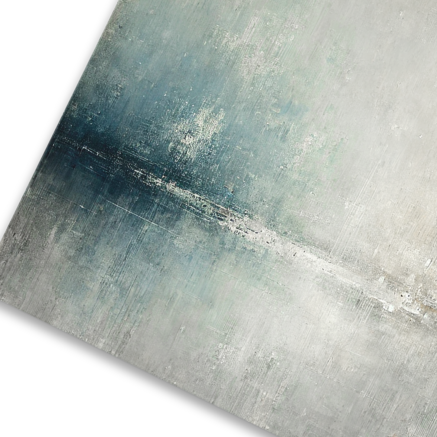 Closeup of abstract coastal canvas SALTY HORIZON
