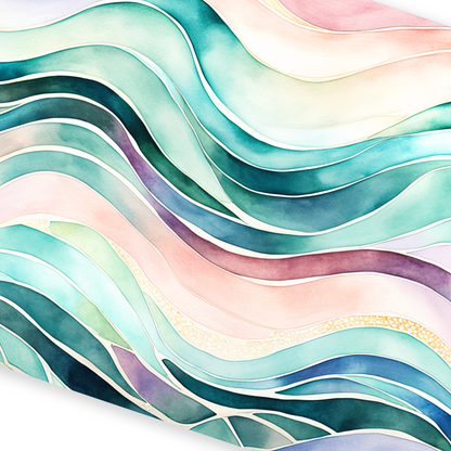 Closeup of waves art print EBB AND FLOW