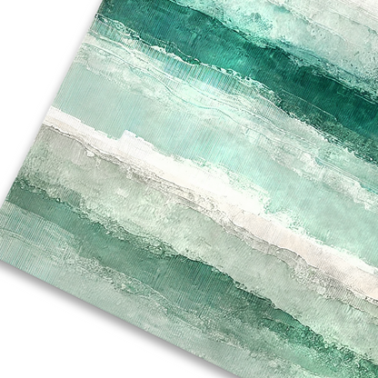 Closeup of ocean wall art decor QUIET CURRENT
