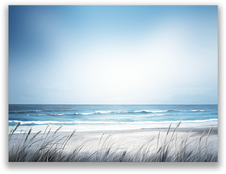 SALTWATER SURF - Original Beach Canvas Wall Art