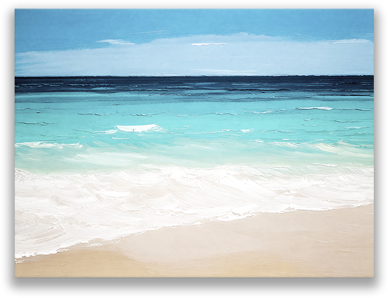 SANIBEL BLUES Original Beach Art