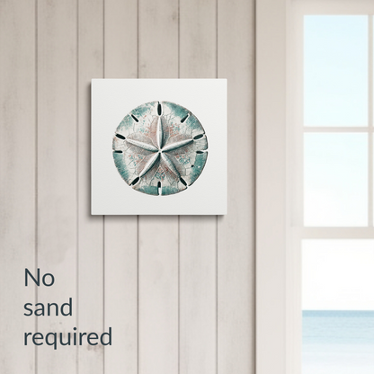 BEACH BOUNTY Gallery Wrap Canvas, Sand Dollar Art, Fade Resistant