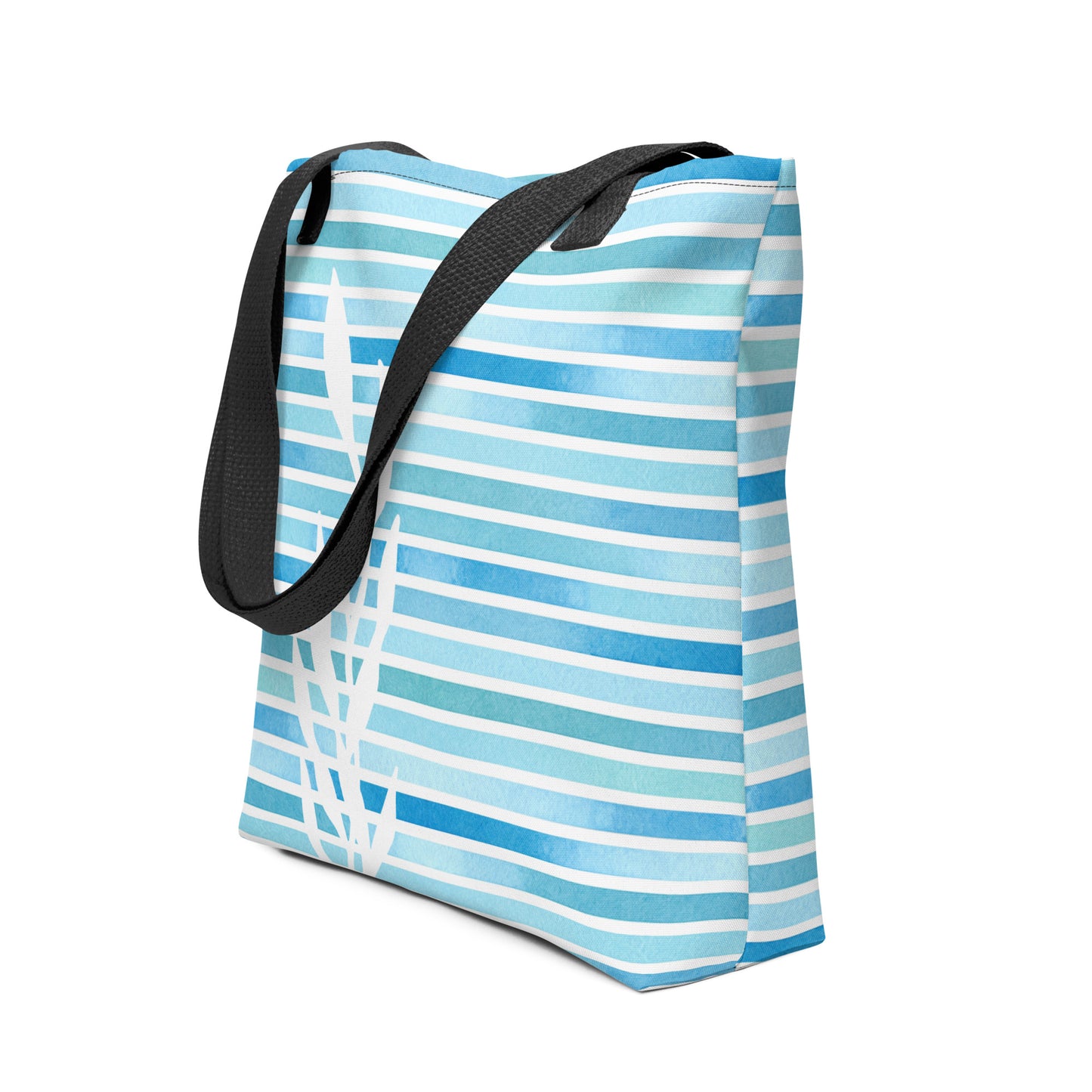 coastal tote bag for women blue women tote bag
