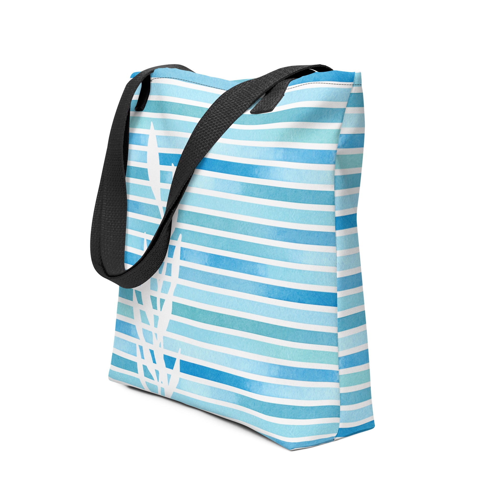 coastal tote bag for women blue women tote bag
