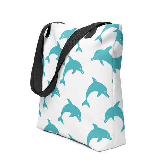 Dolphins Beach Tote — Dolphin Tote Bag for Beach Adventures