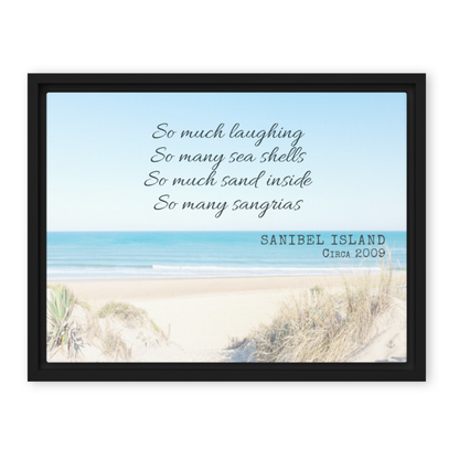 Memory Anchor™ Personalized Beach Canvas: Sun-Bleached Shores Edition