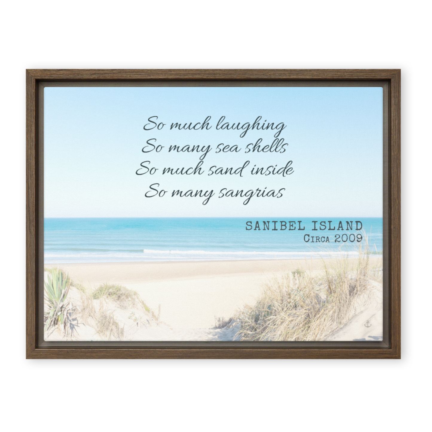 Memory Anchor™ Personalized Beach Canvas: Sun-Bleached Shores Edition