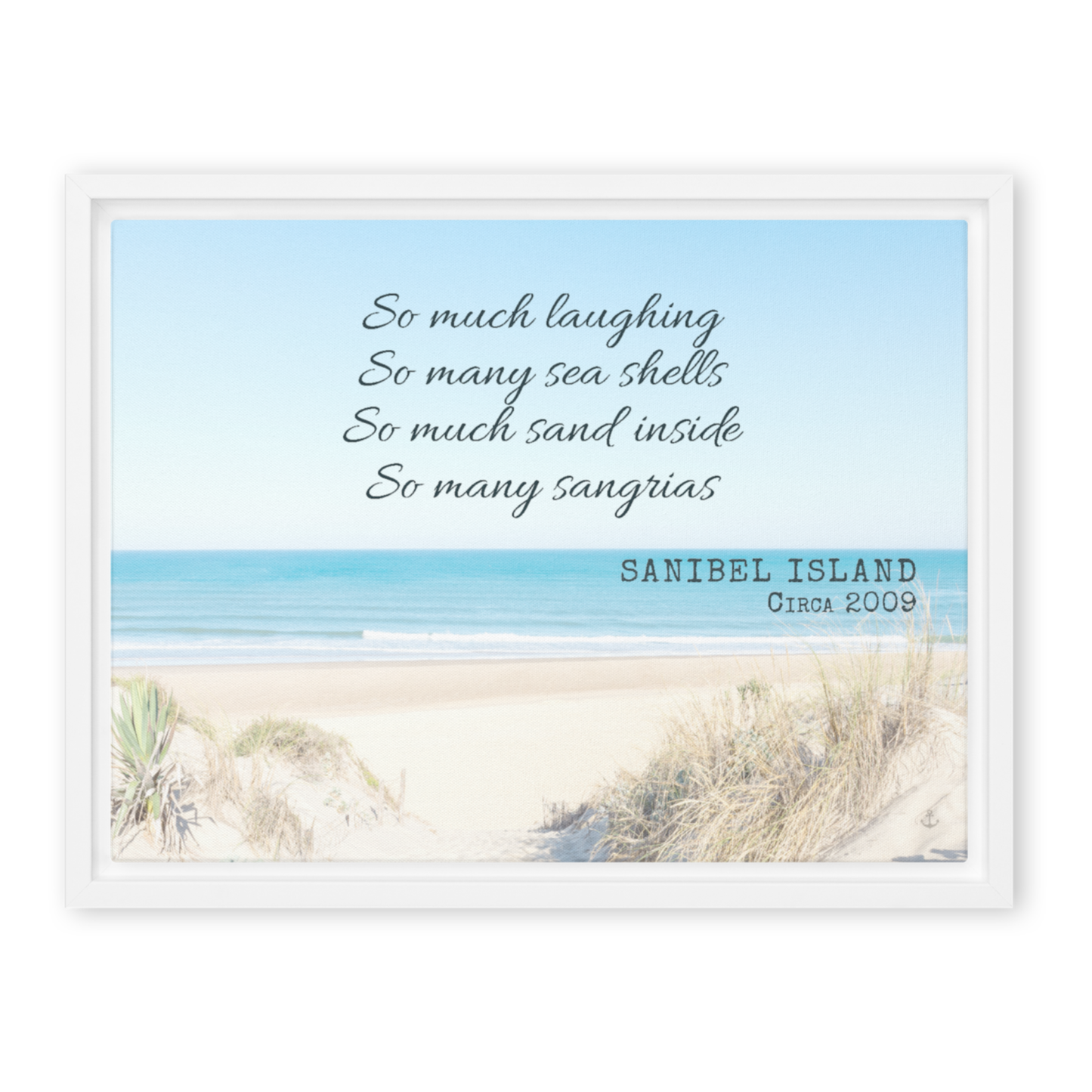 Memory Anchor™ Personalized Beach Canvas: Sun-Bleached Shores Edition