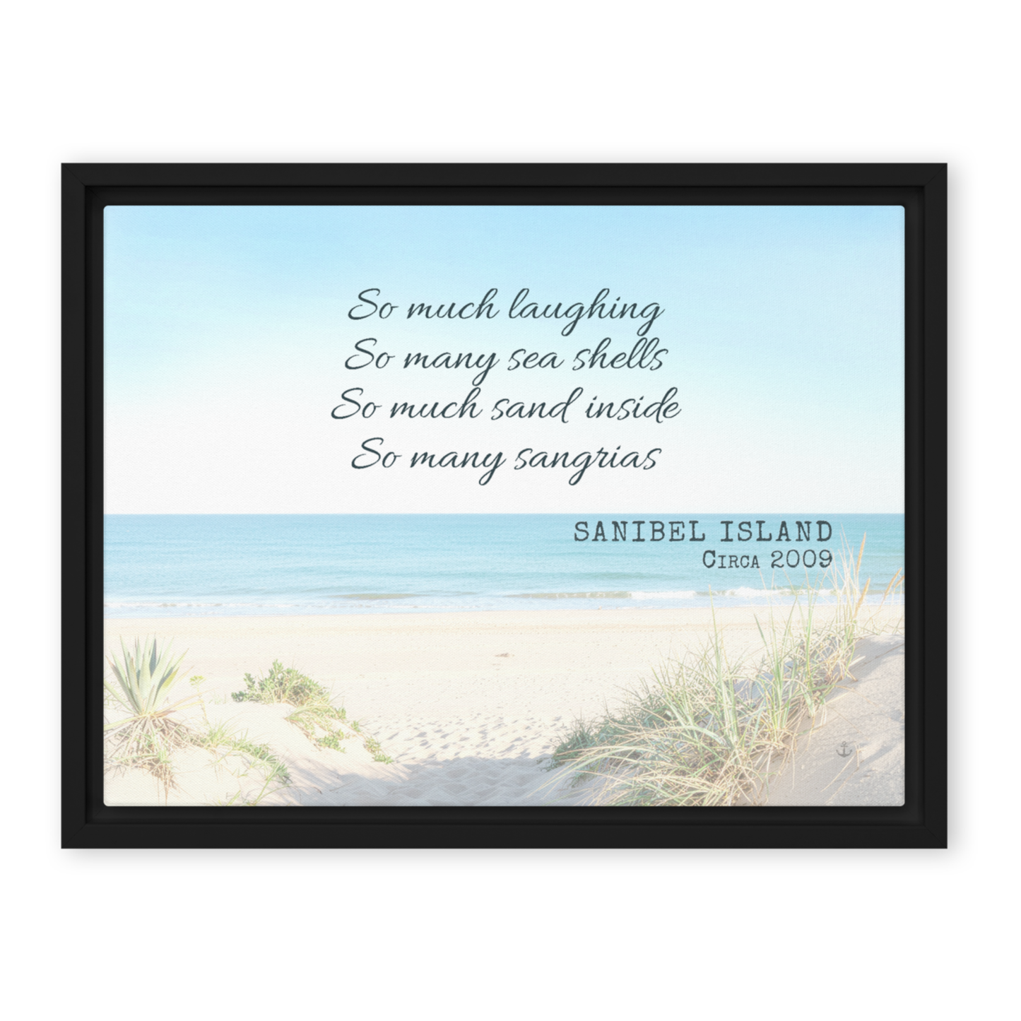 Memory Anchor™ Personalized Beach Canvas: Sun-Bleached Shores Edition