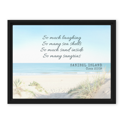 Memory Anchor™ Personalized Beach Canvas: Sun-Bleached Shores Edition