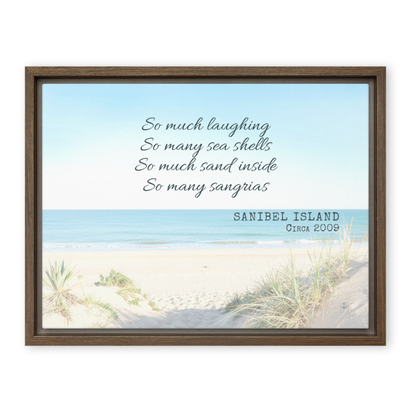 Memory Anchor™ Personalized Beach Canvas: Sun-Bleached Shores Edition