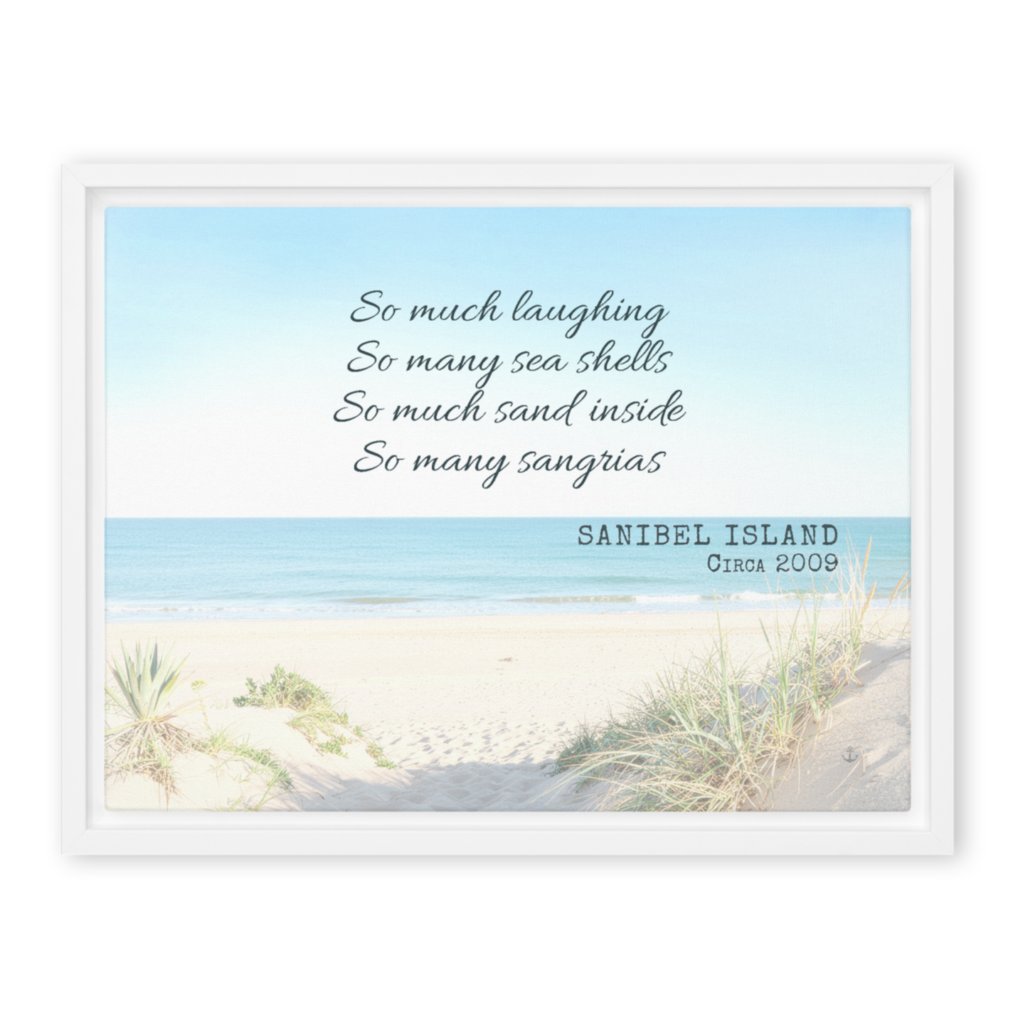 Memory Anchor™ Personalized Beach Canvas: Sun-Bleached Shores Edition